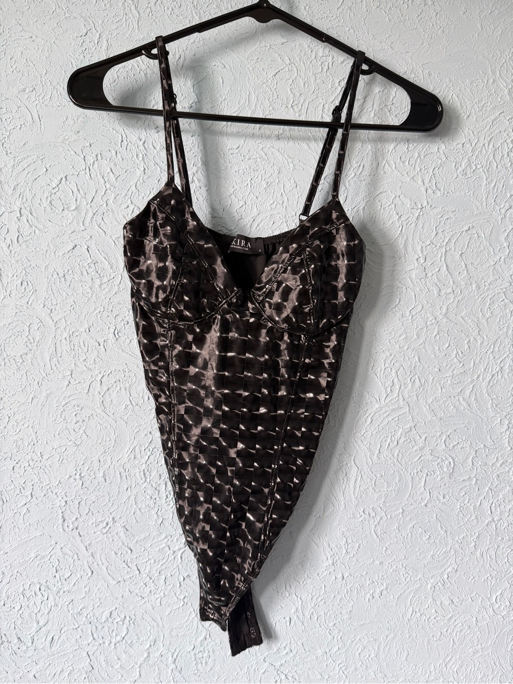 AKIRA Black corset style Bodysuit